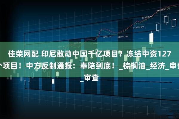 佳荣网配 印尼敢动中国千亿项目？冻结中资127个项目！中方反制通报：奉陪到底！_棕榈油_经济_审查